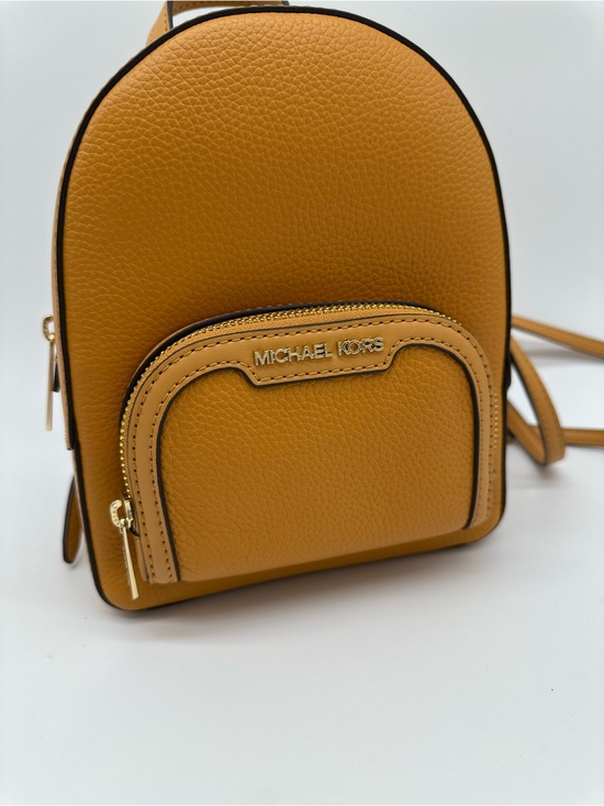 Michael Kors Mini Backpack in Camel Brown with Gold Hardware main image 6